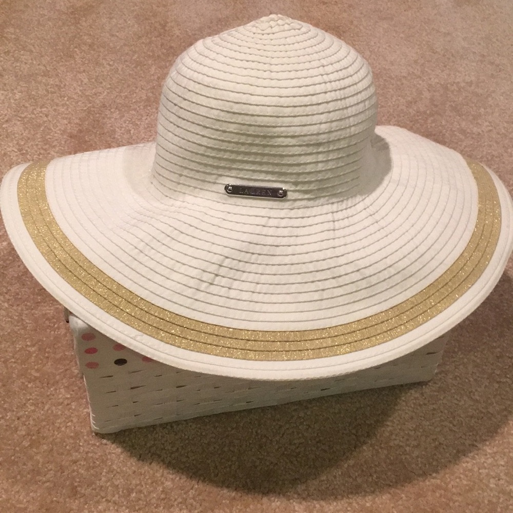 Ralph Lauren White Sun Hat